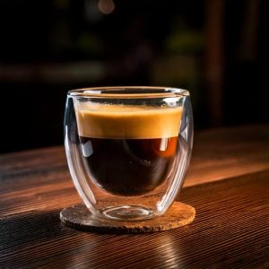 Staklene šolje za espresso (80 ml) – SET od 4 šolje