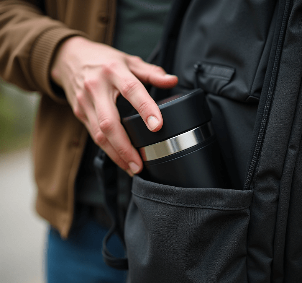 Slika Termos šolje Koja Savršeno Staje U Ranac