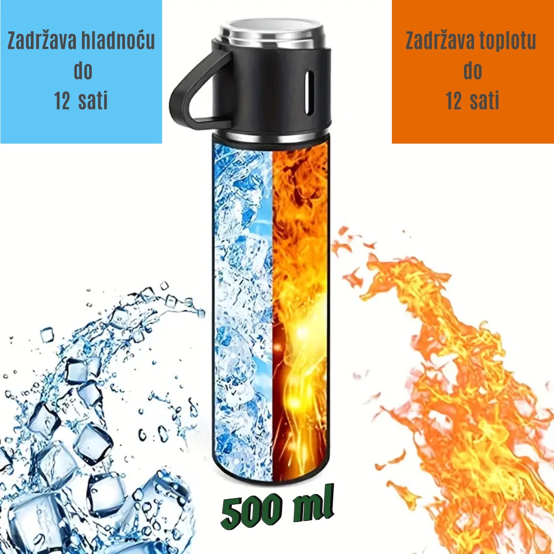 Slika zapremine termosa za kafu od 500 ml